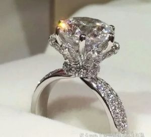 💏2ct MAN MADE STERLING SILVER ENGAGEMENT RING💏